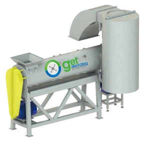 Remover Label / peeler Ar gyfer Plastig Caled Mewn Llinell Ailgylchu Potel PET